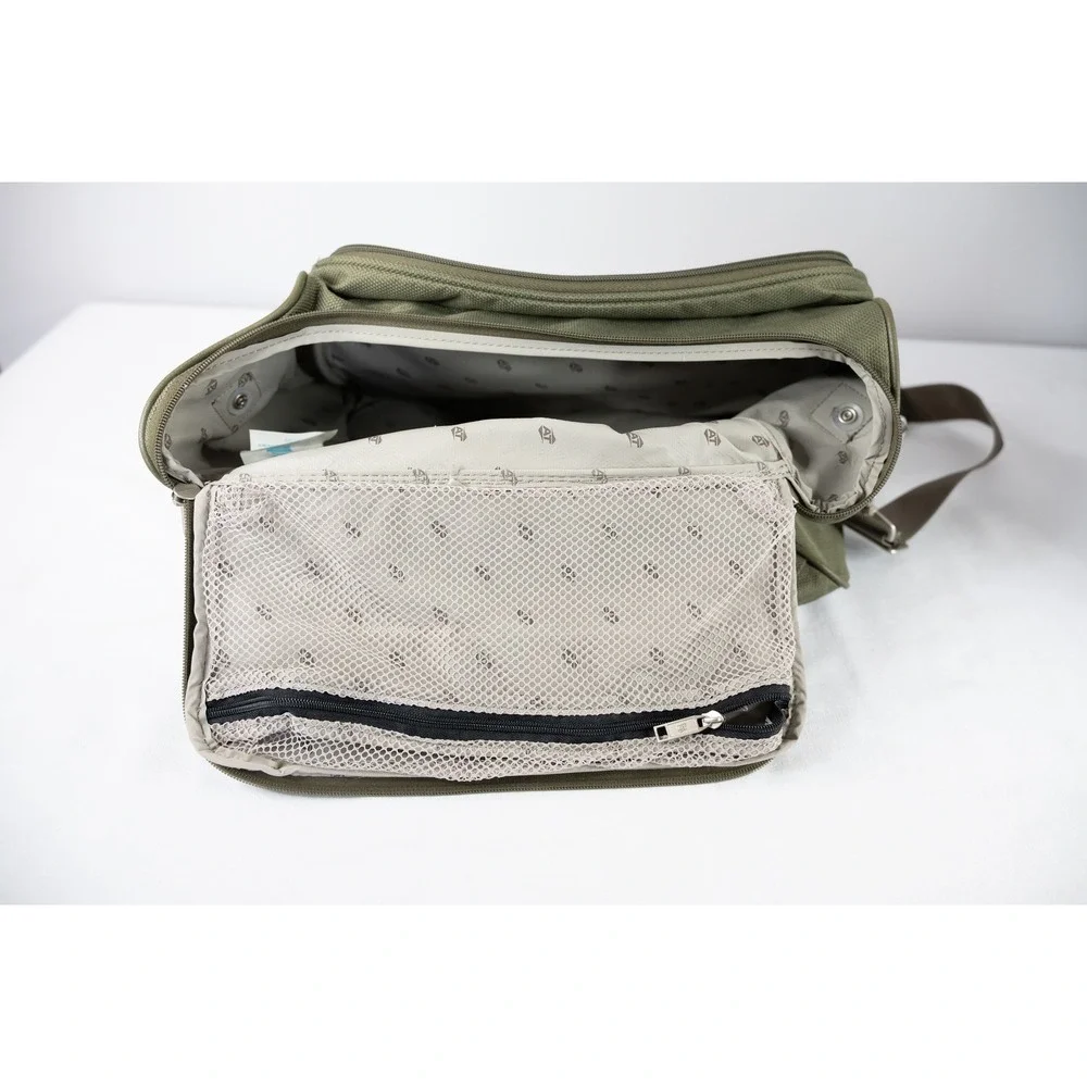 American‎ Tourister Carry On Bag Olive Green Excellent Travel Messenger